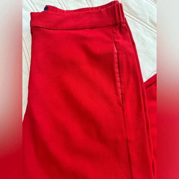 Scoop NYC Flare Cropped Women's Red Trousers - Picture 4 of 7